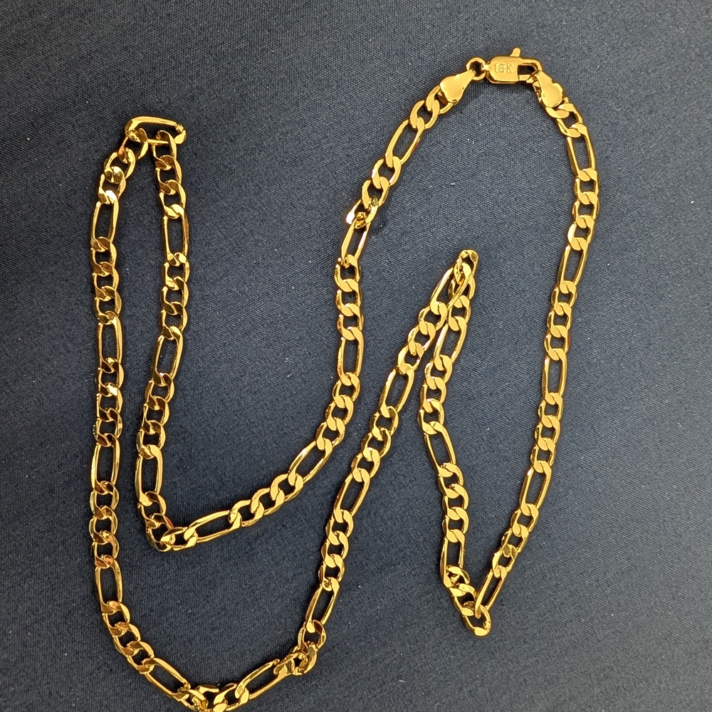 "26x6mm 18k Gold Chain Necklace 43 grams